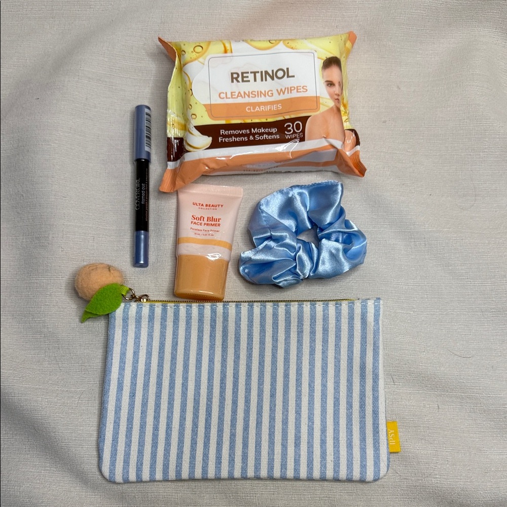 Ipsy Striped Cosmetic Bundle